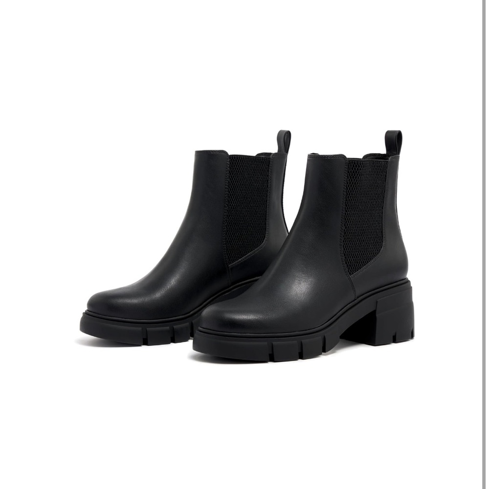 Chelsea Boot Elastic Chunky Platform Ankle